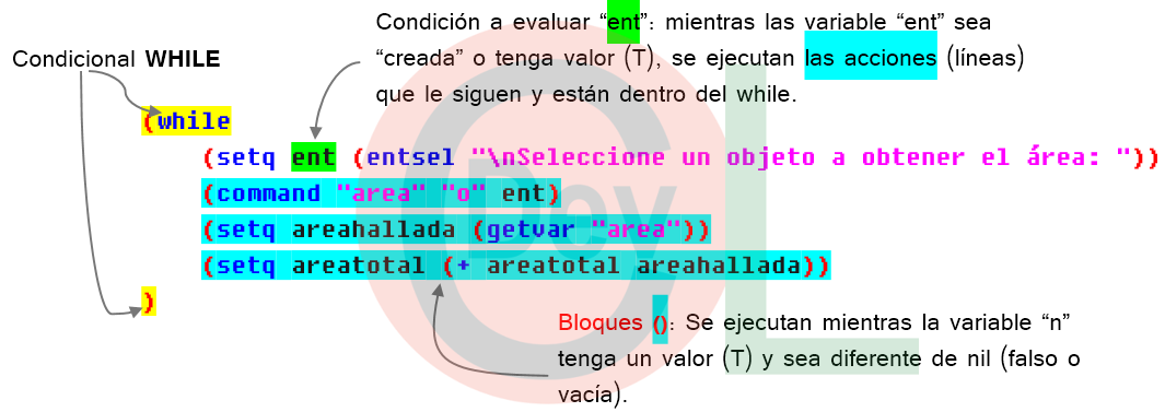 Condicional While DevCADLisp