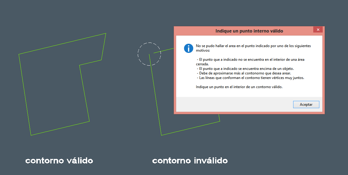 Contornos vÃ¡lidos e invÃ¡lidos