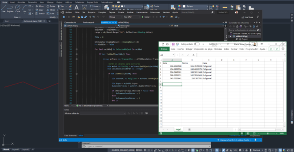 Proyecto Visual Basic .NET para conectar AutoCAD con Excel mediante una ...