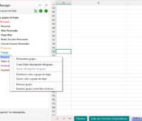 Aplicación para organizar hojas de cálculo de MS Excel en carpetas